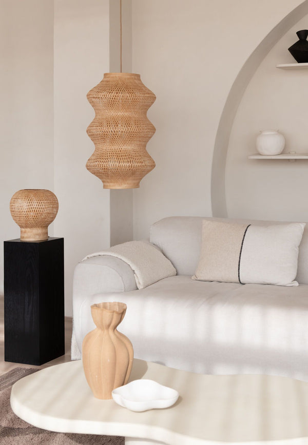 Hanglamp barbados 3-bol naturel, xl