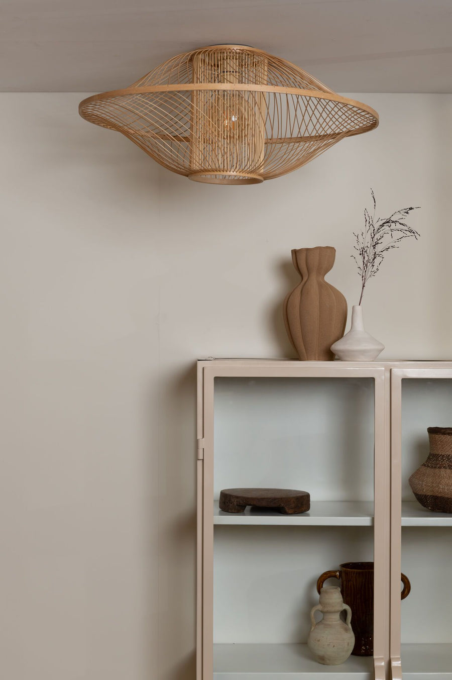 Plafondlamp maui dia.70cm nat., l