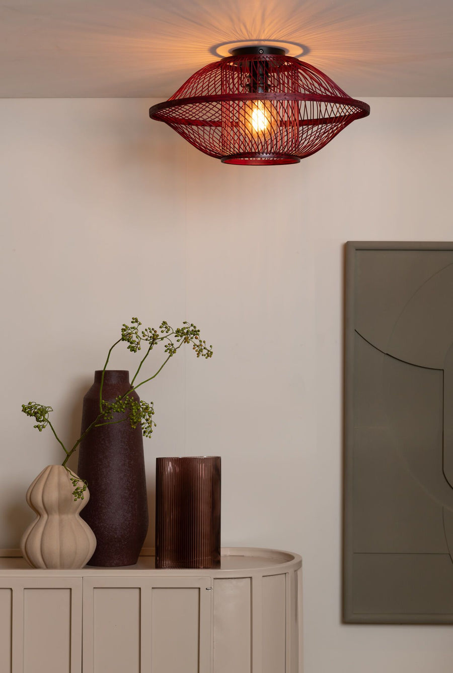 Plafondlamp maui dia.50cm bur., s