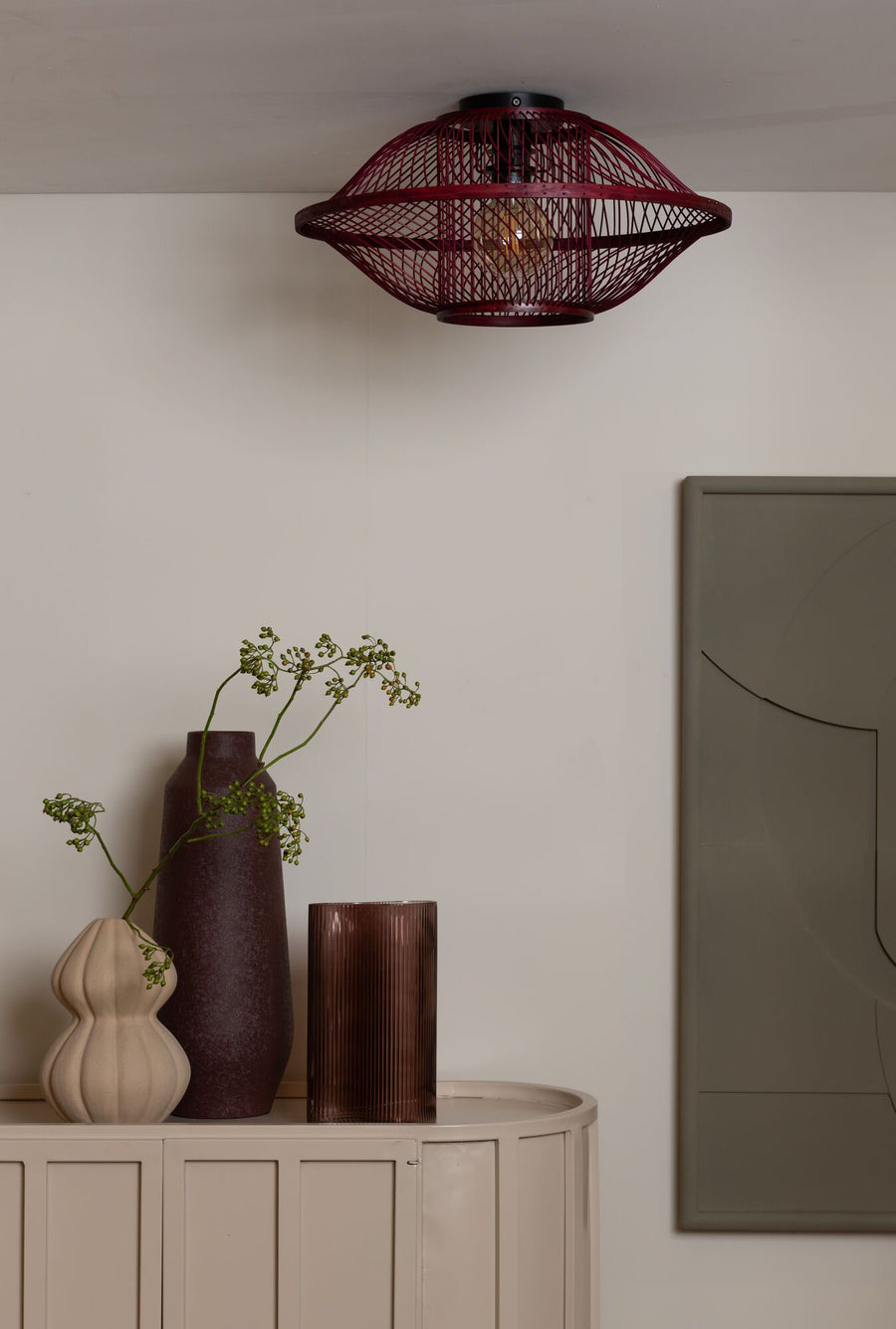 Plafondlamp maui dia.50cm bur., s