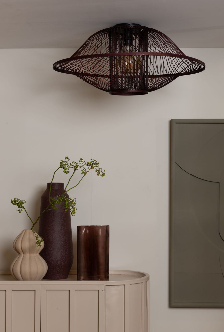 Plafondlamp maui dia.70cm bur., l