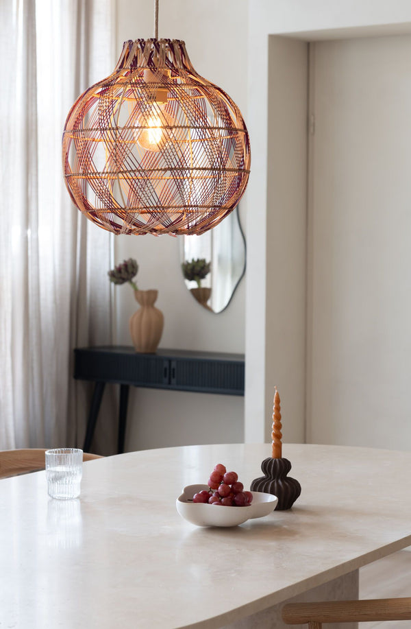Hanglamp mendoza nat/bur., s