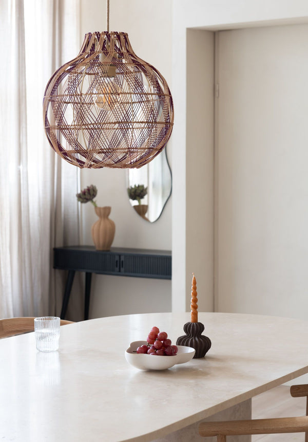 Hanglamp mendoza nat/bur., s
