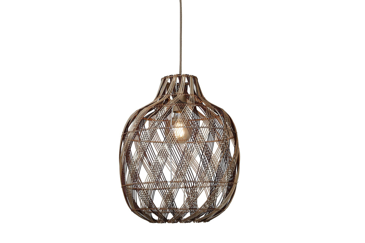 Hanglamp mendoza nat/bur., l