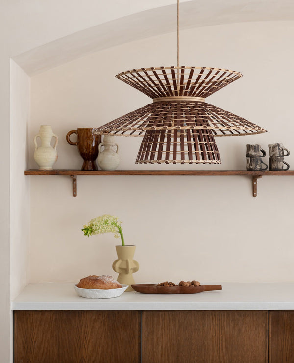 Hanglamp machu picchu ?57cm, nat/bruin