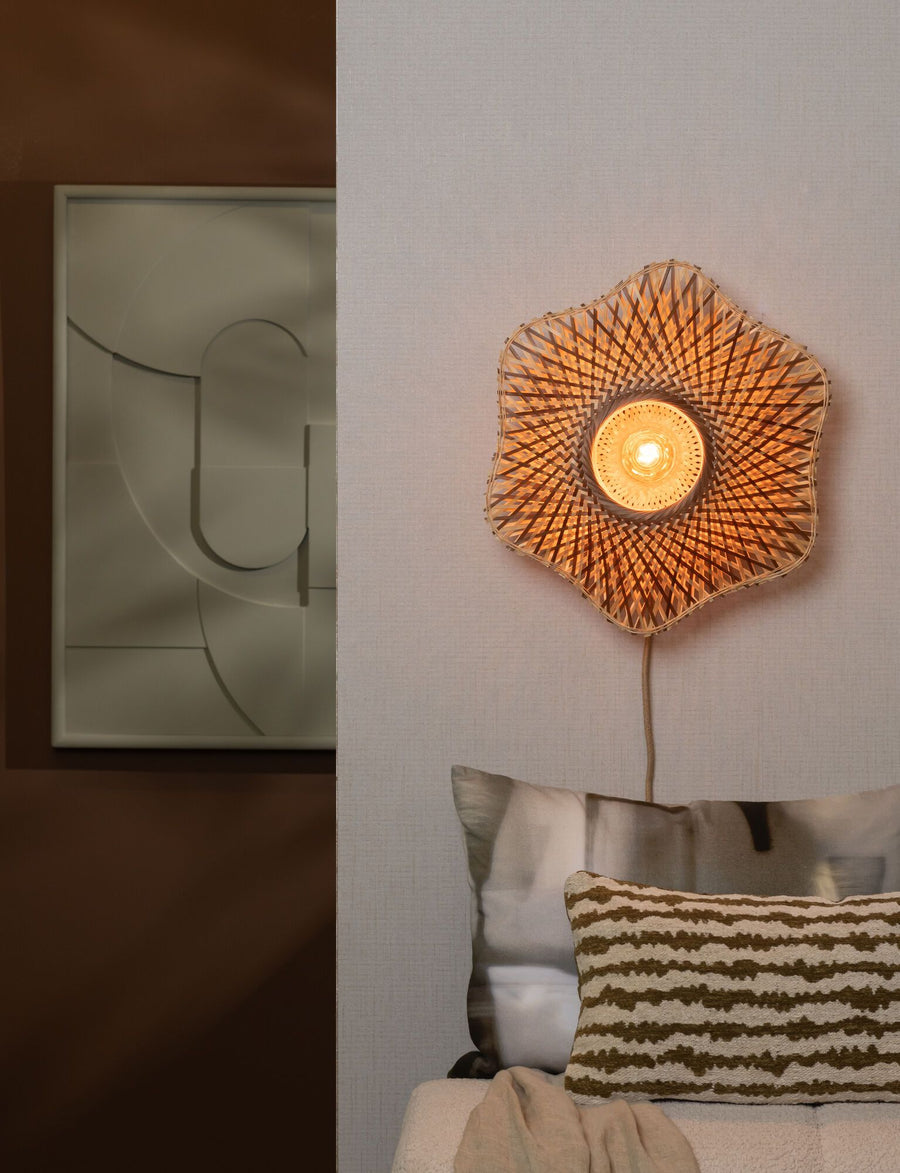 Wandlamp madura ?44cm nat/br., s