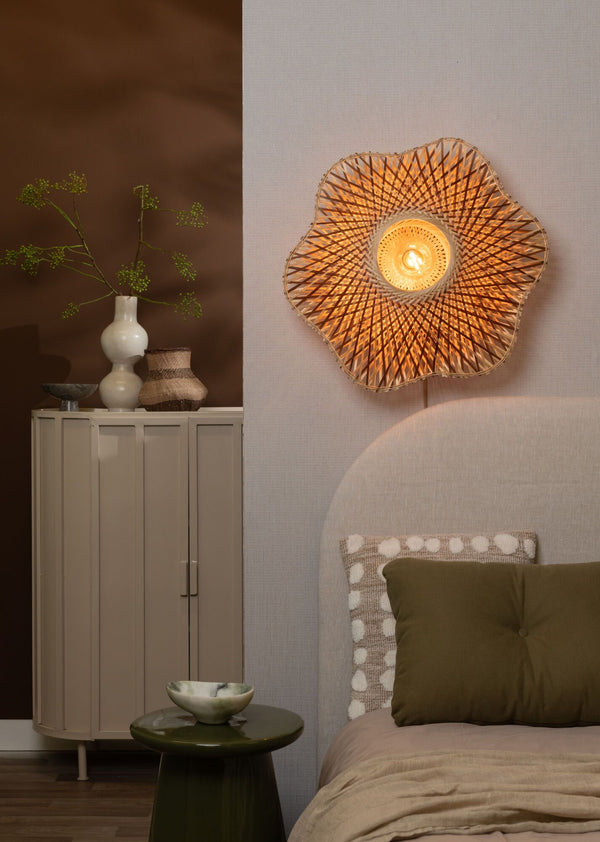 Wandlamp madura ?60cm nat/br., m
