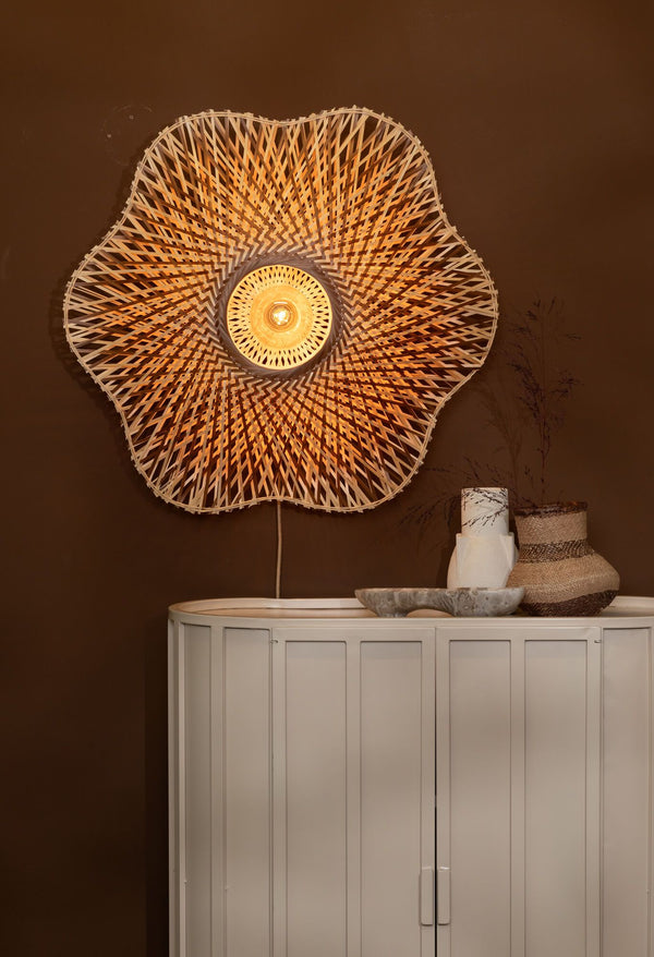 Wandlamp madura ?87cm nat/br., l