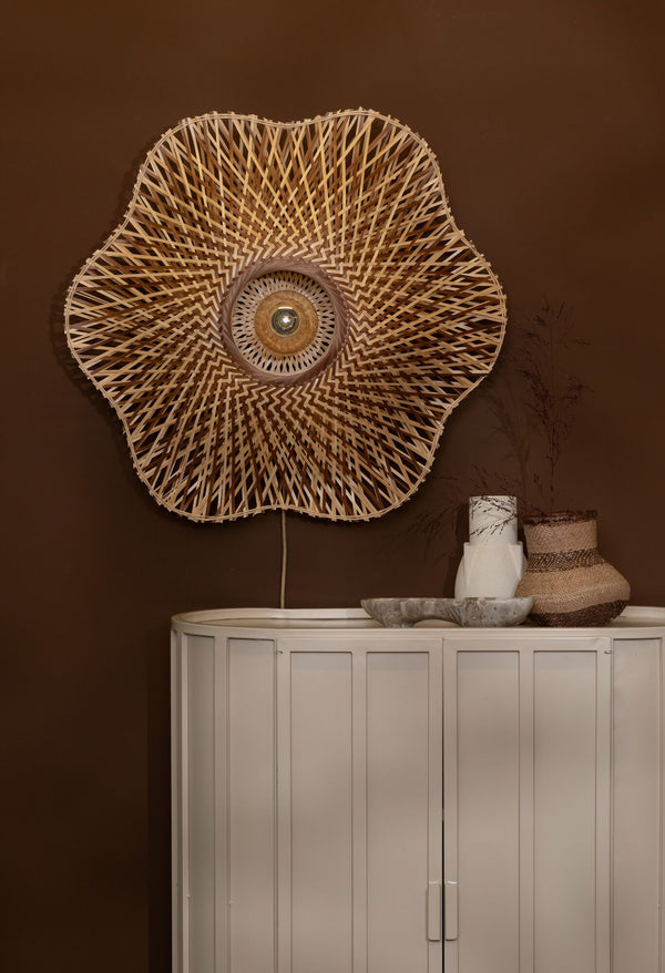 Wandlamp madura ?87cm nat/br., l