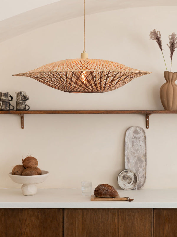 Hanglamp madura ?87cm nat/br., l