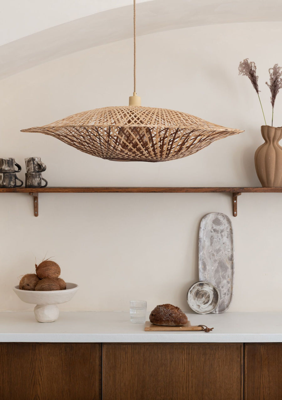 Hanglamp madura ?87cm nat/br., l