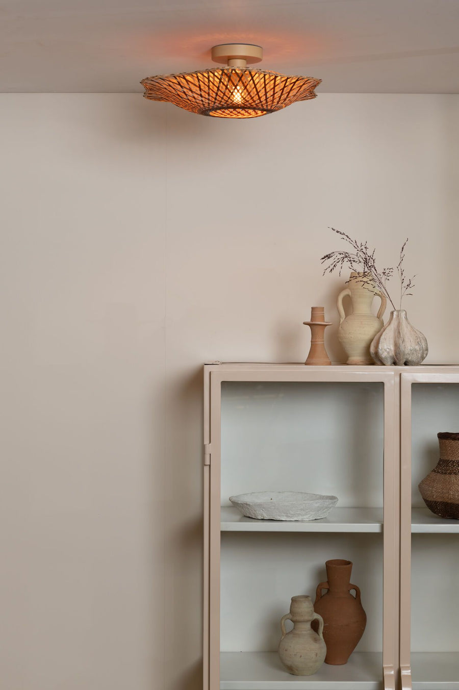Plafondlamp madura ?44cm nat/br., s