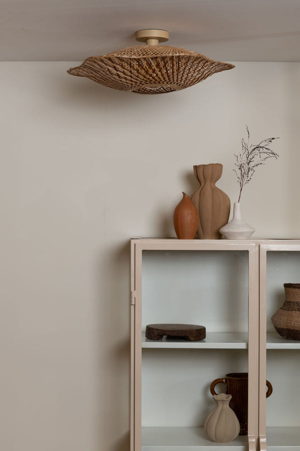 Plafondlamp madura ?60cm nat/br., m