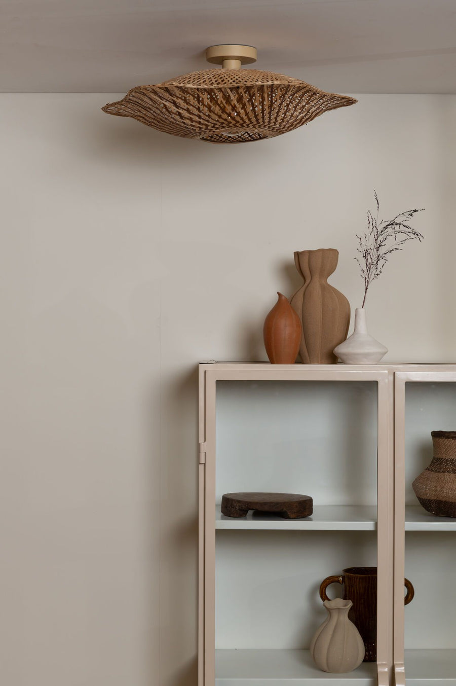 Plafondlamp madura ?60cm nat/br., m
