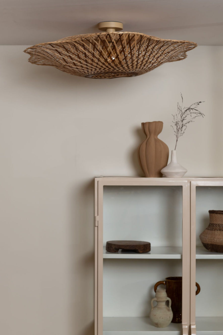 Plafondlamp madura ?87cm nat/br., l