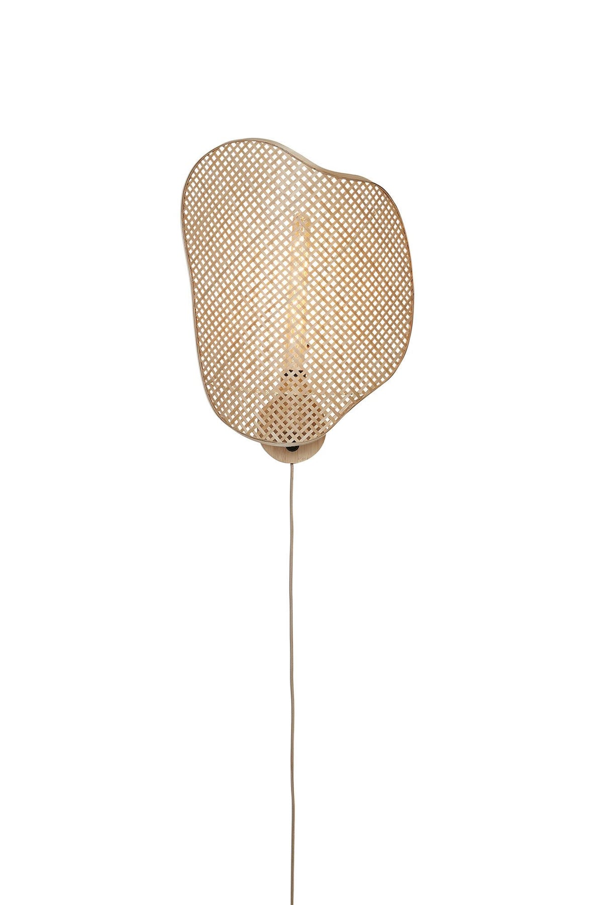 Wandlamp kinabalu bamboe, naturel