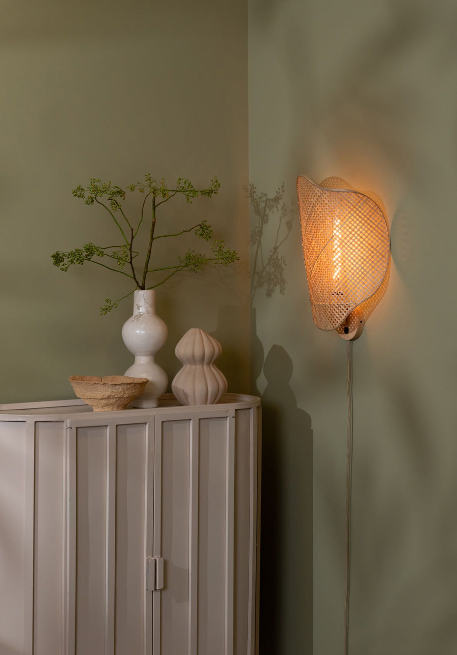 Wandlamp kinabalu bamboe, naturel