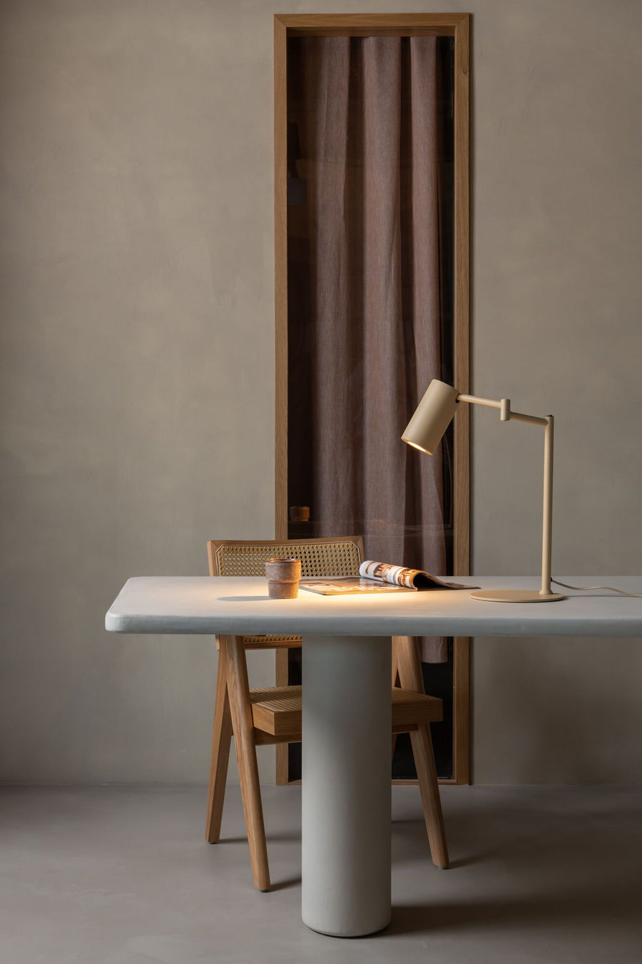 Tafellamp Bilbao, beige