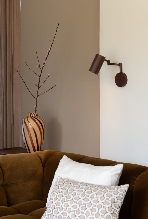 Wandlamp Bilbao, burgundy