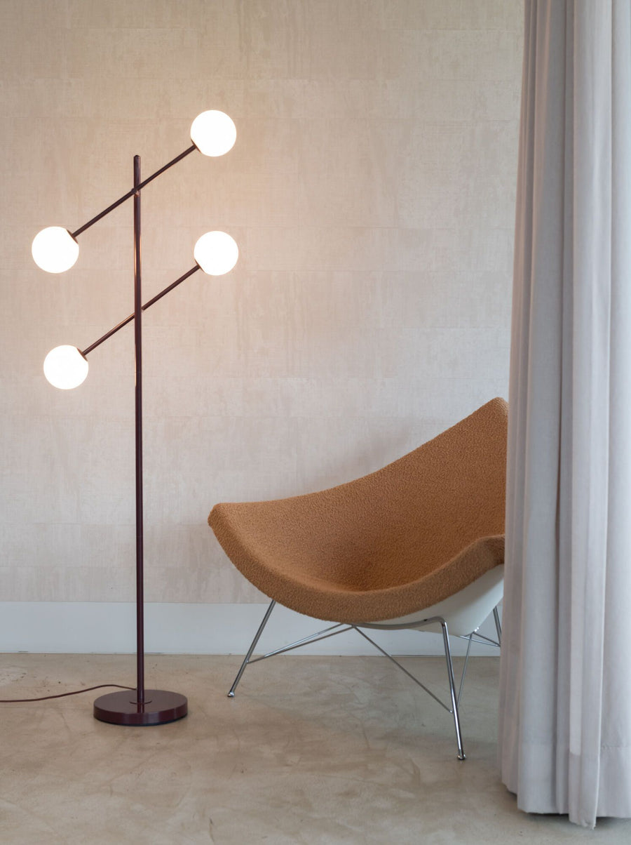Vloerlamp Copenhagen, burgundy