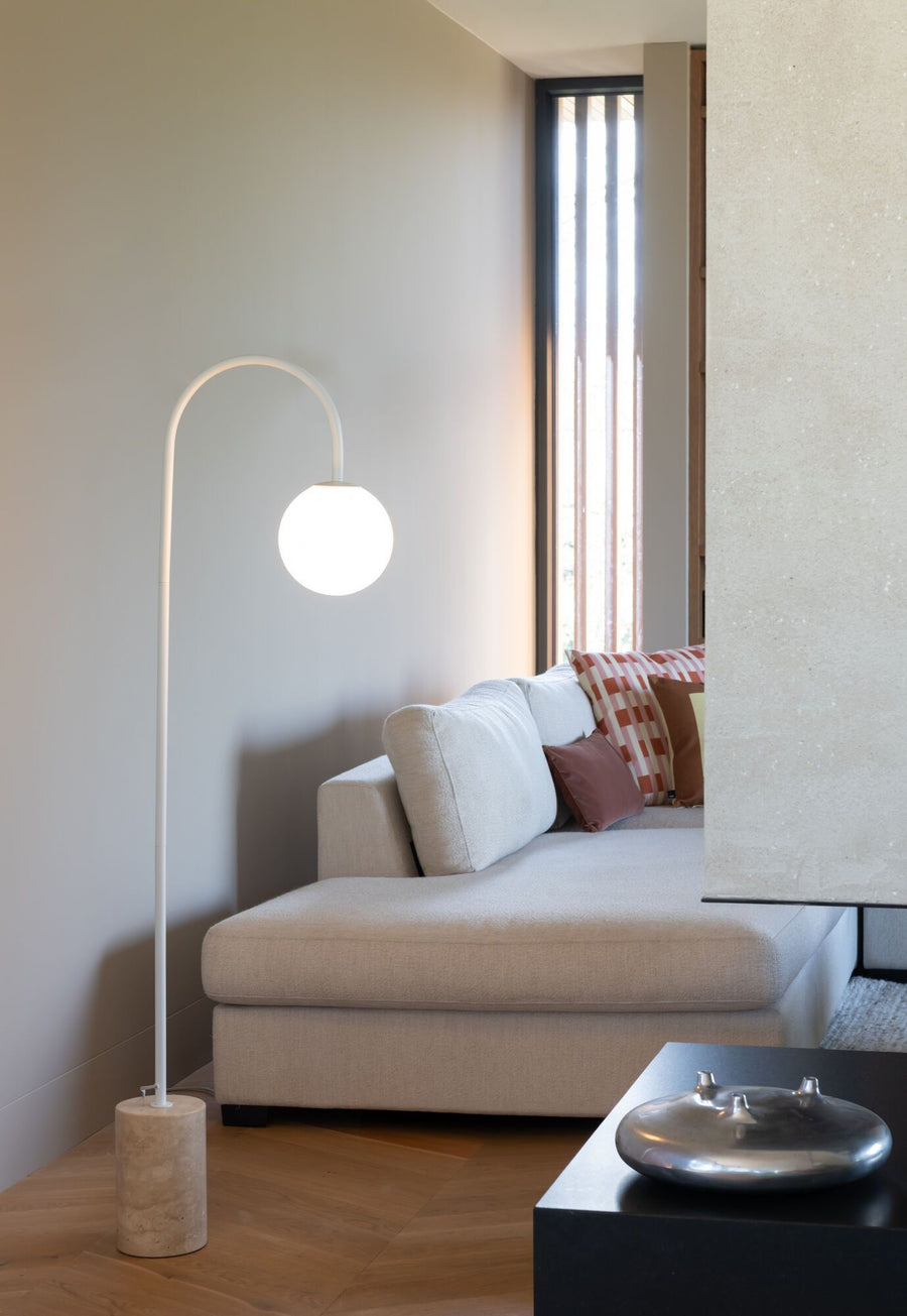 Vloerlamp Tivoli, wit