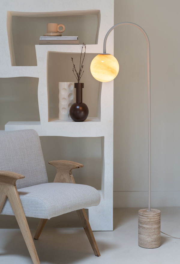 Vloerlamp Tivoli, zand