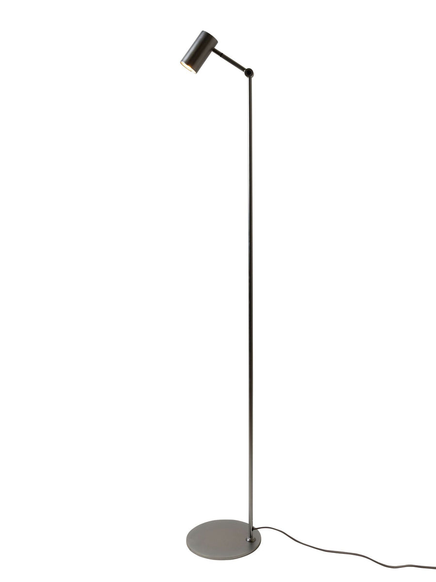 Vloerlamp Montreux, nickel finish