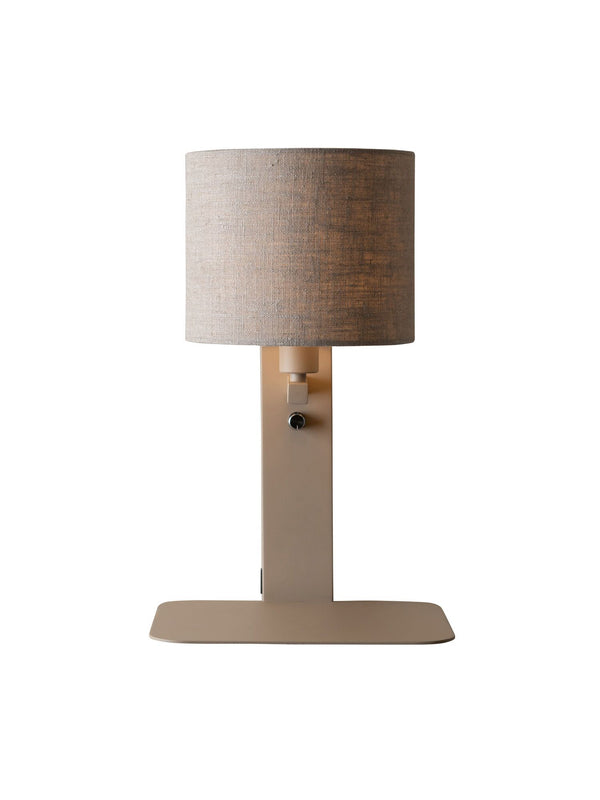 Wandlamp Florence zand/kap 1815 linnen donker