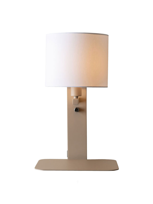 Wandlamp Florence zand/kap 1815 wit