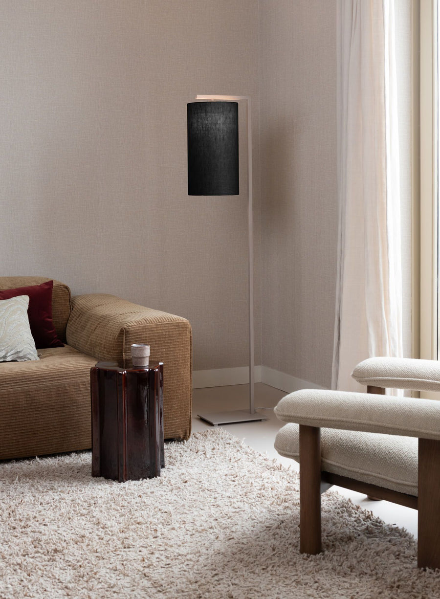 Vloerlamp Boston zand/kap 2545 zwart