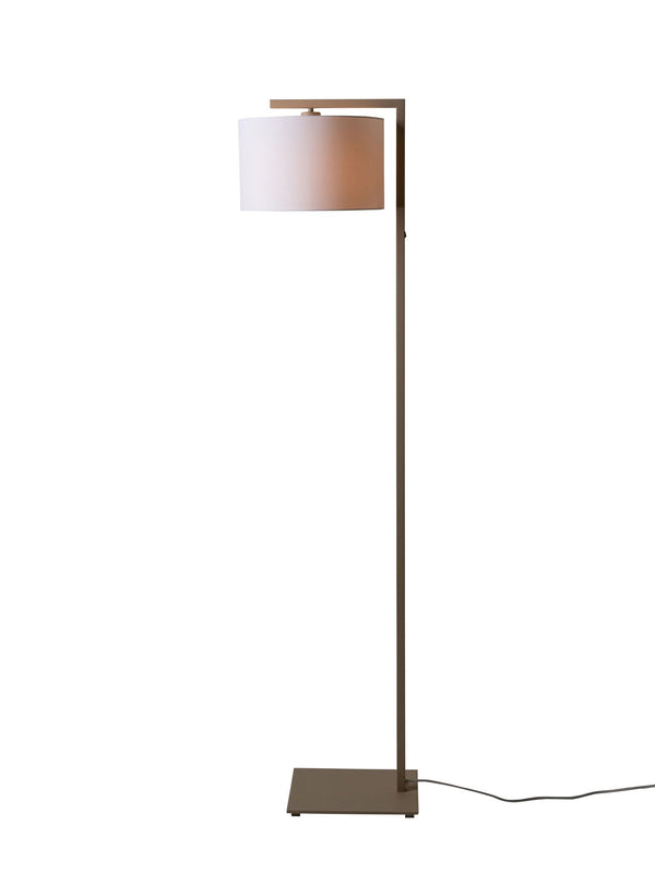 Vloerlamp Boston zand/kap 3220 wit