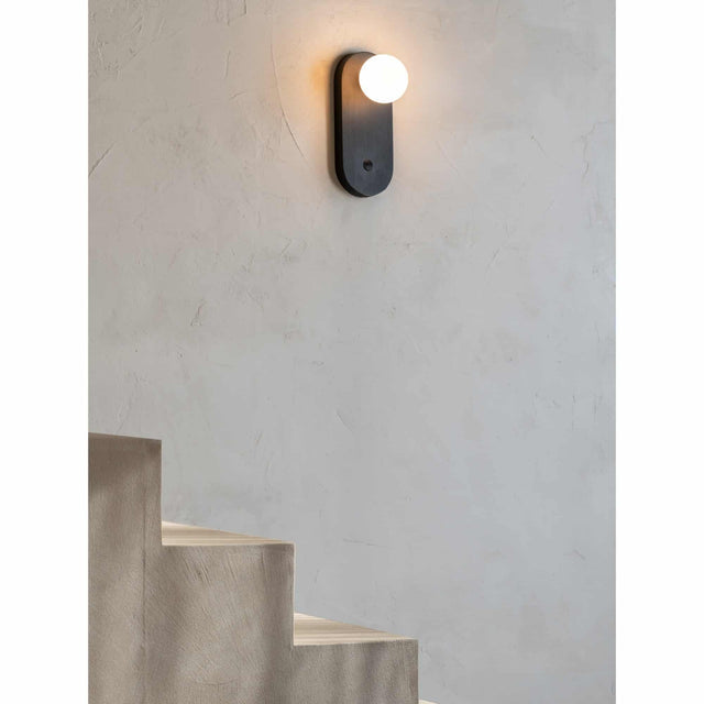 Wandlamp Java zwart bamboe