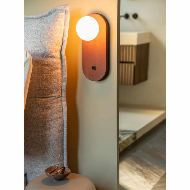 Wandlamp Java bruin bamboe