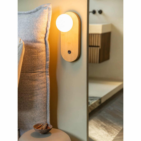 Wandlamp Java naturel bamboe