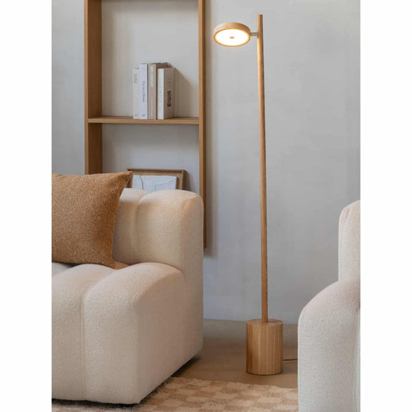 Vloerlamp Okinawa naturel met LED