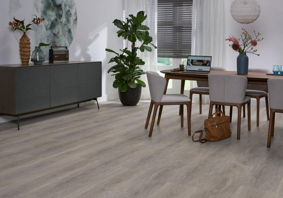 PVC Strasbourg Dryback Grey Oak á 3,87 m² per pak