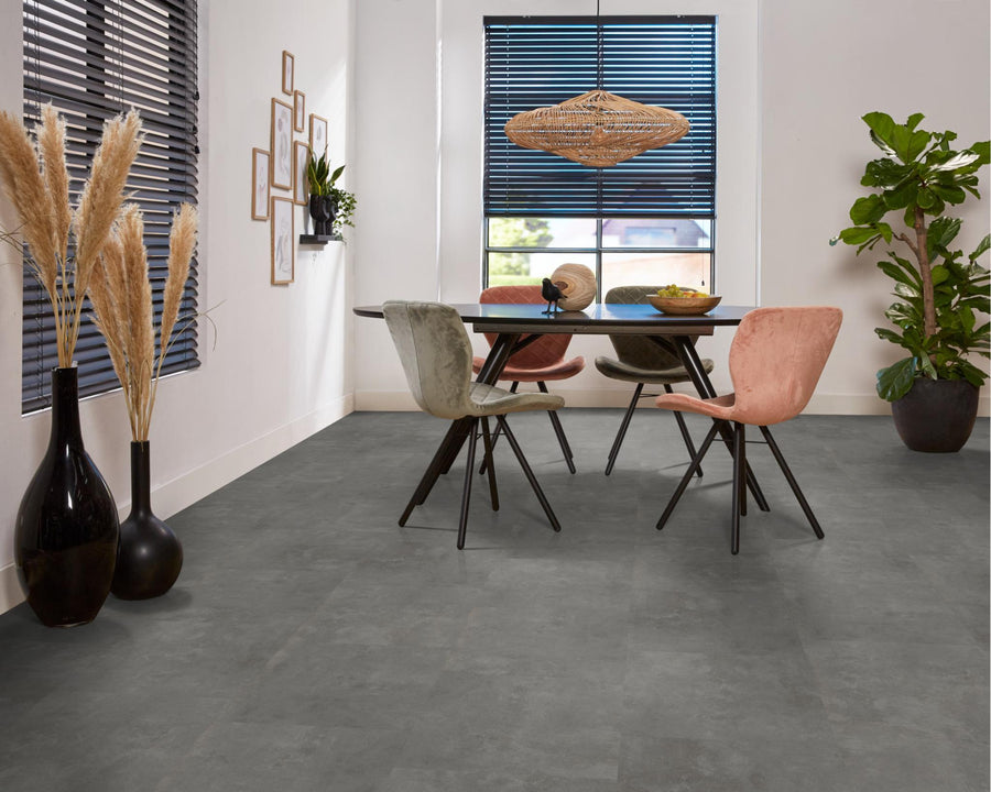 PVC Plaisir Silent Rigid Click grey á 1,65 m² per pak