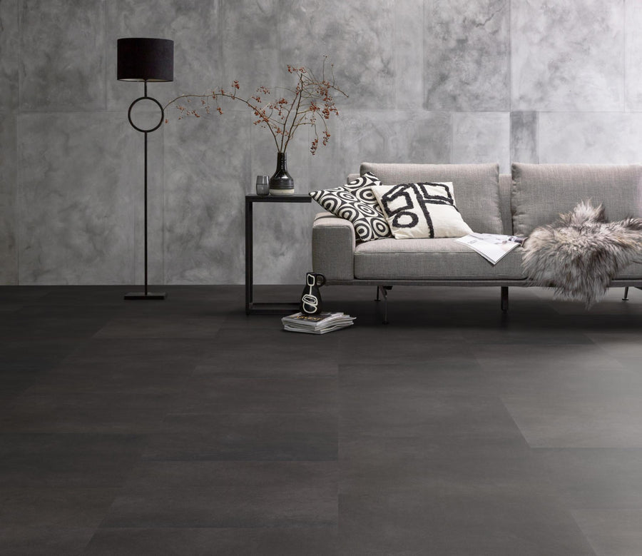 PVC Yerres Silent Rigid Click anthracite á 1,65 m² per pak