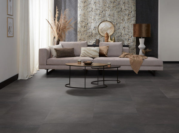 PVC Yerres Silent Rigid Click anthracite á 1,65 m² per pak