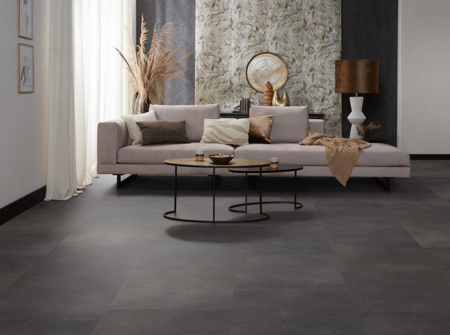 PVC Yerres Silent Rigid Click anthracite á 1,65 m² per pak