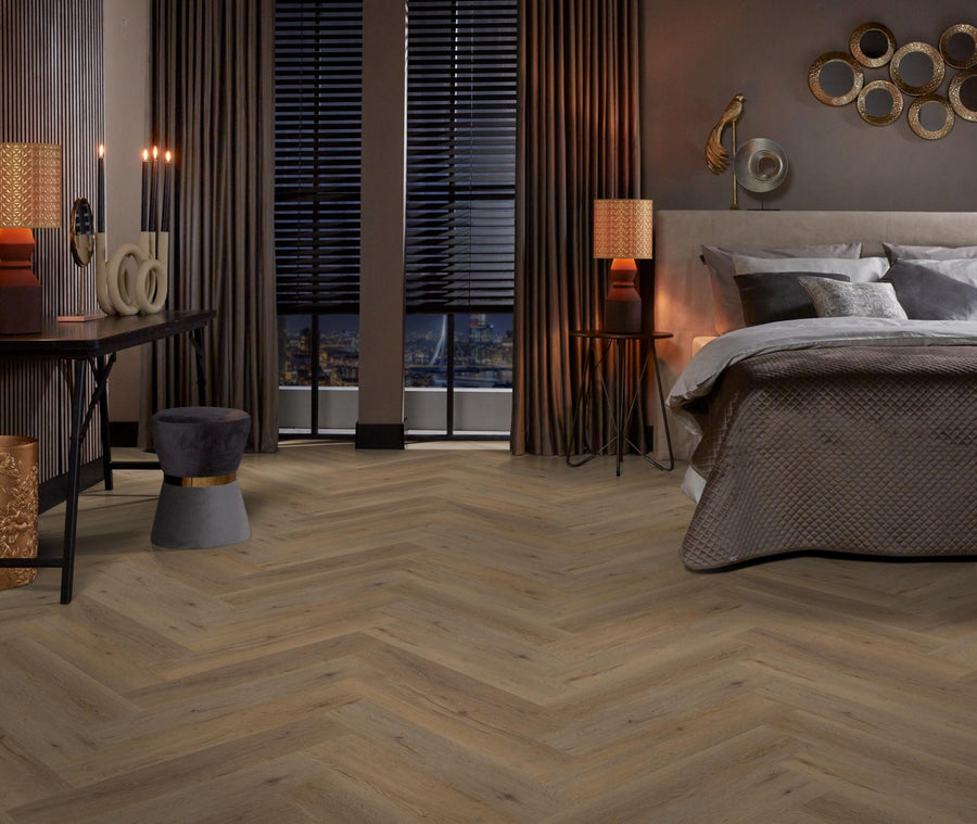 PVC Vernon Visgraat Silent Rigid Click Natural oak á 1,71 m² per pak
