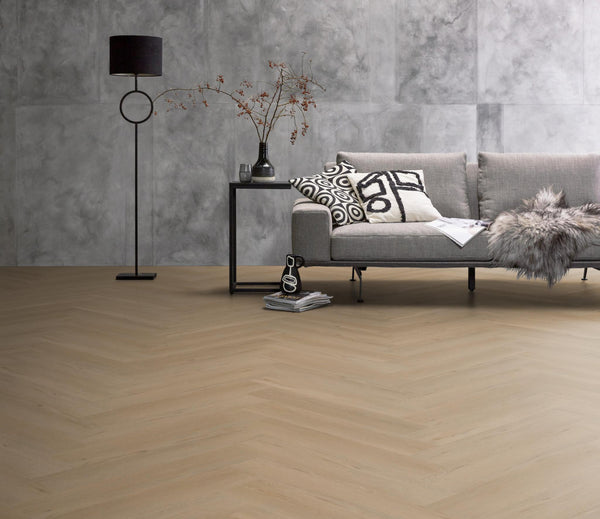 PVC Vernon Visgraat Silent Rigid Click Beige á 1,71 m² per pak