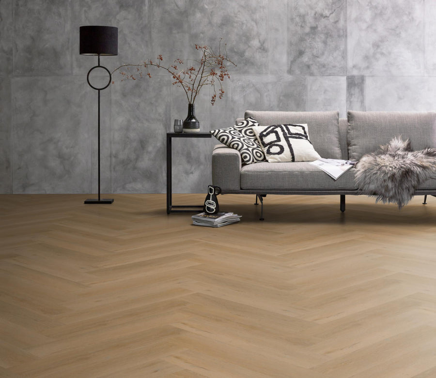 PVC Vernon Visgraat Silent Rigid Click Warm oak á 1,71 m² per pak
