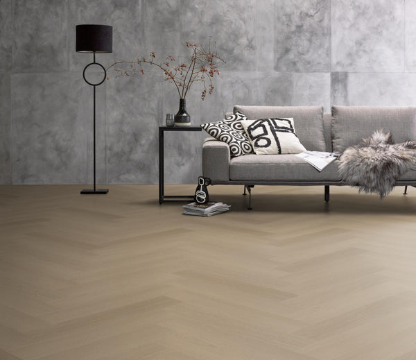 PVC Nice Visgraat Dryback Smoky á 1,90 m² per pak