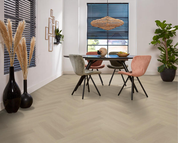 PVC Nice Visgraat Silent Rigid Click Beige á 1,71 m² per pak