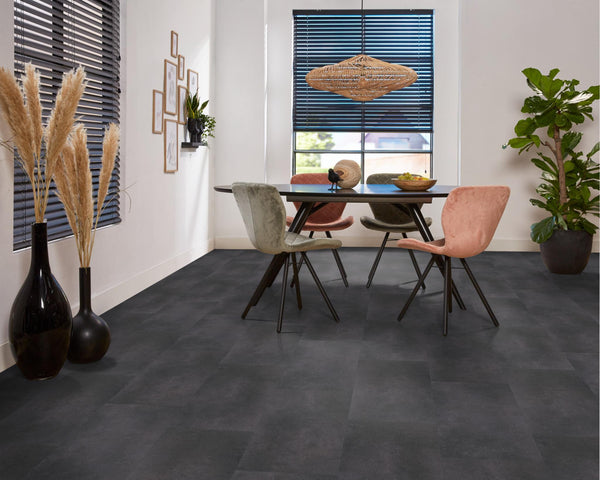 Boer Saro collectie PVC click Anthracite (91,4x45,7 - V4) a1,67m² per pak