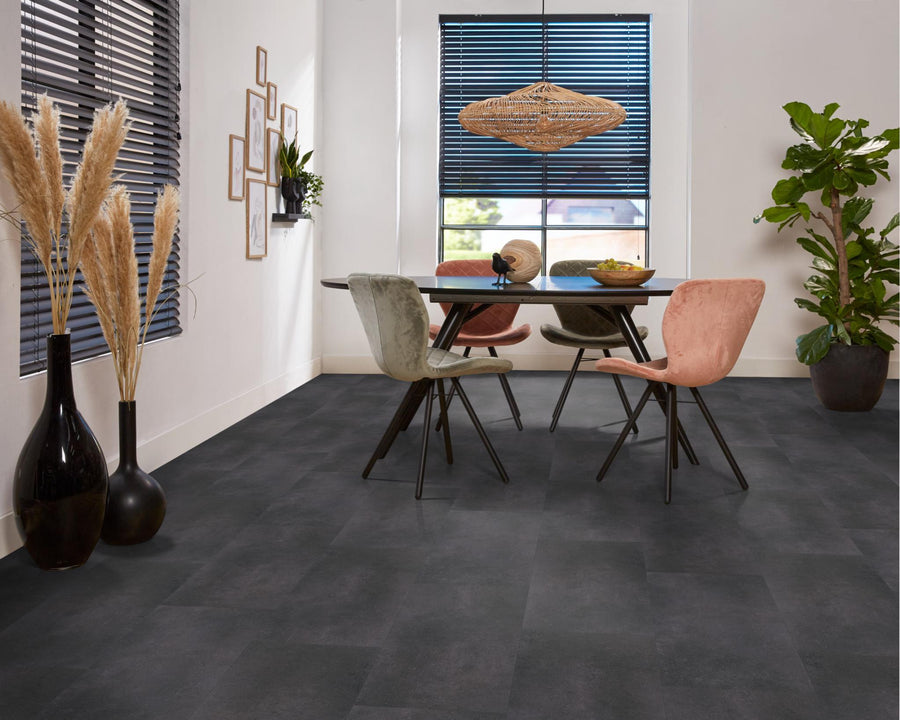 Boer Saro collectie PVC click Anthracite (91,4x45,7 - V4) a1,67m² per pak