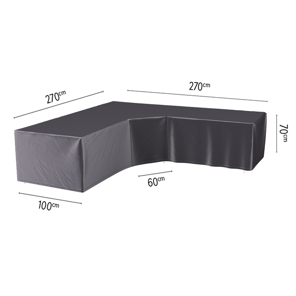 Lounge cover L/Trapeze 270x270x100xH70