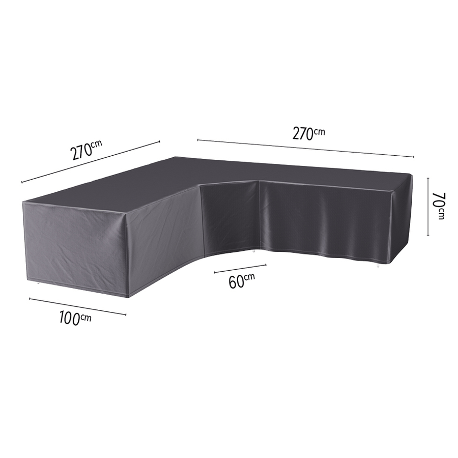 Lounge cover L/Trapeze 270x270x100xH70