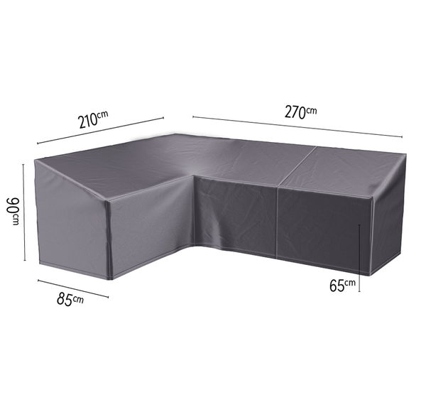 Lounge cover L Right 270x210x85xH65/90 HB